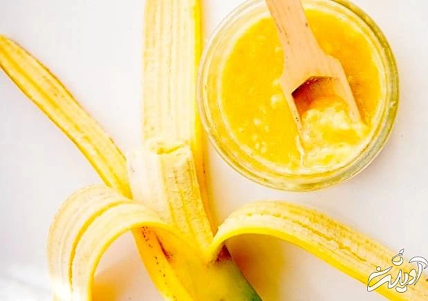 درمان چروک های پنجه کلاغی  ماسک موز